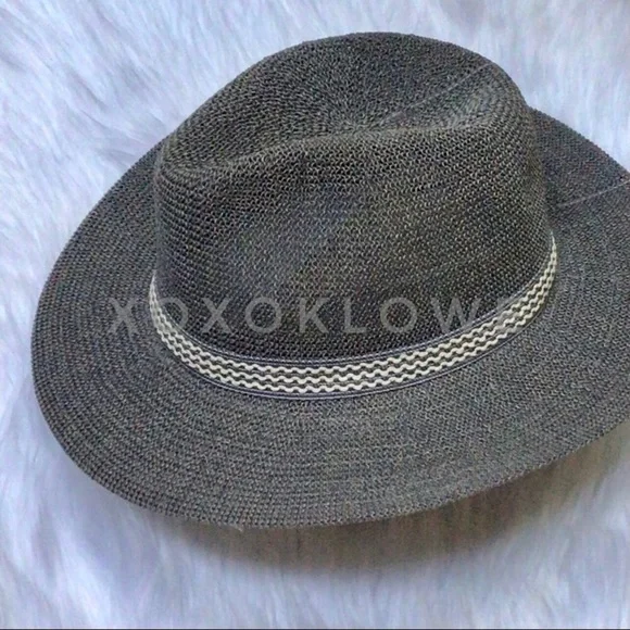 POL Natural + Decorative Beaded Fringe Band Woven Sun Hat - Picture 11 of 13